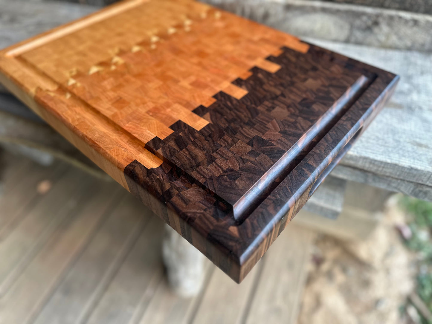 Walnut Cherry Maple Endgrain