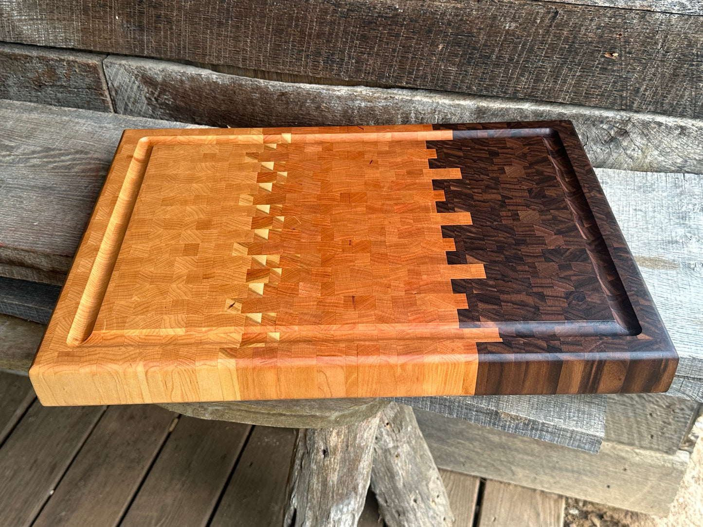 Walnut Cherry Maple Endgrain