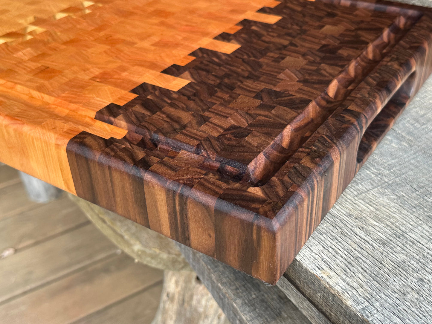 Walnut Cherry Maple Endgrain