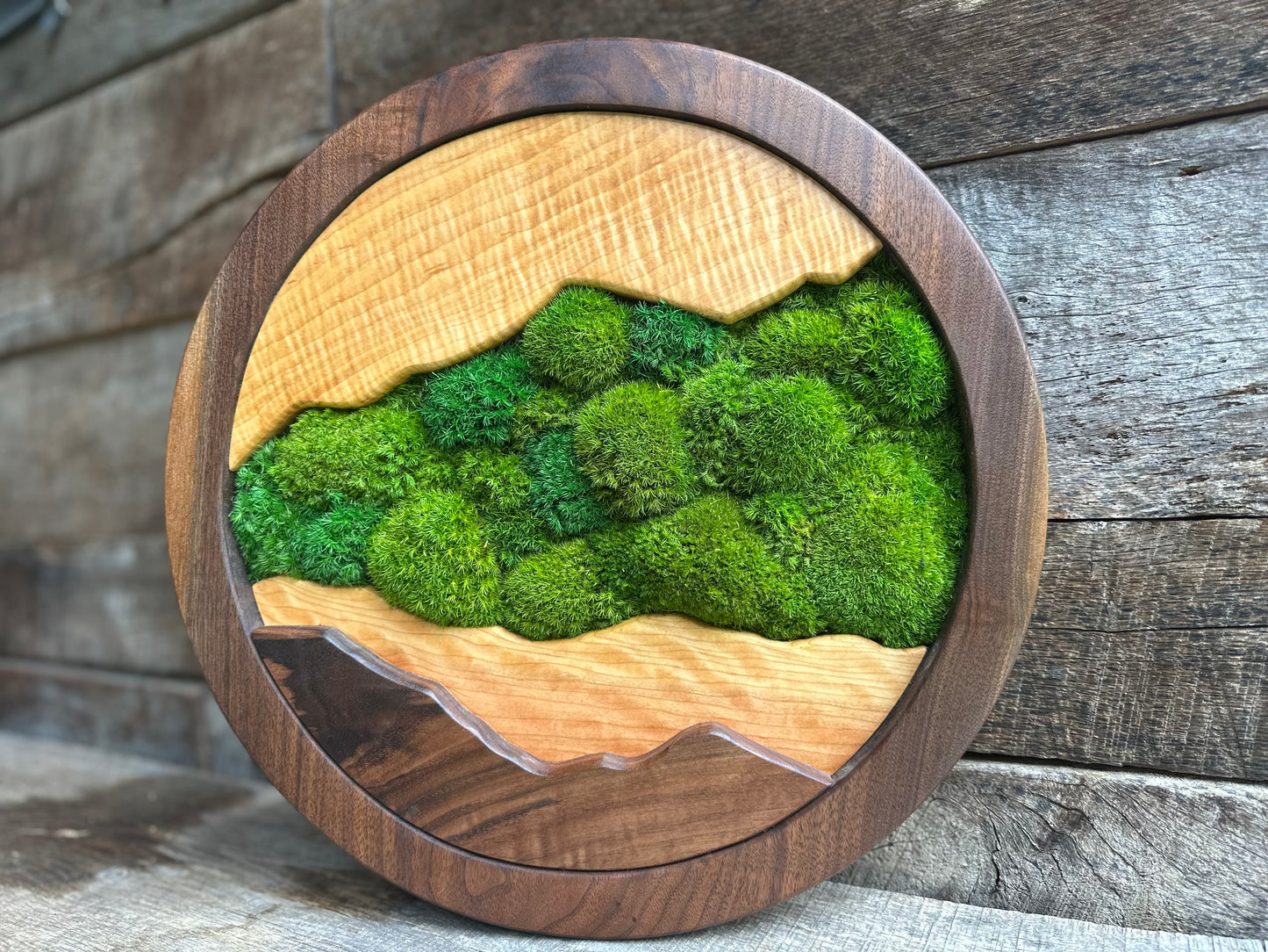 Mountain Wall ART Round