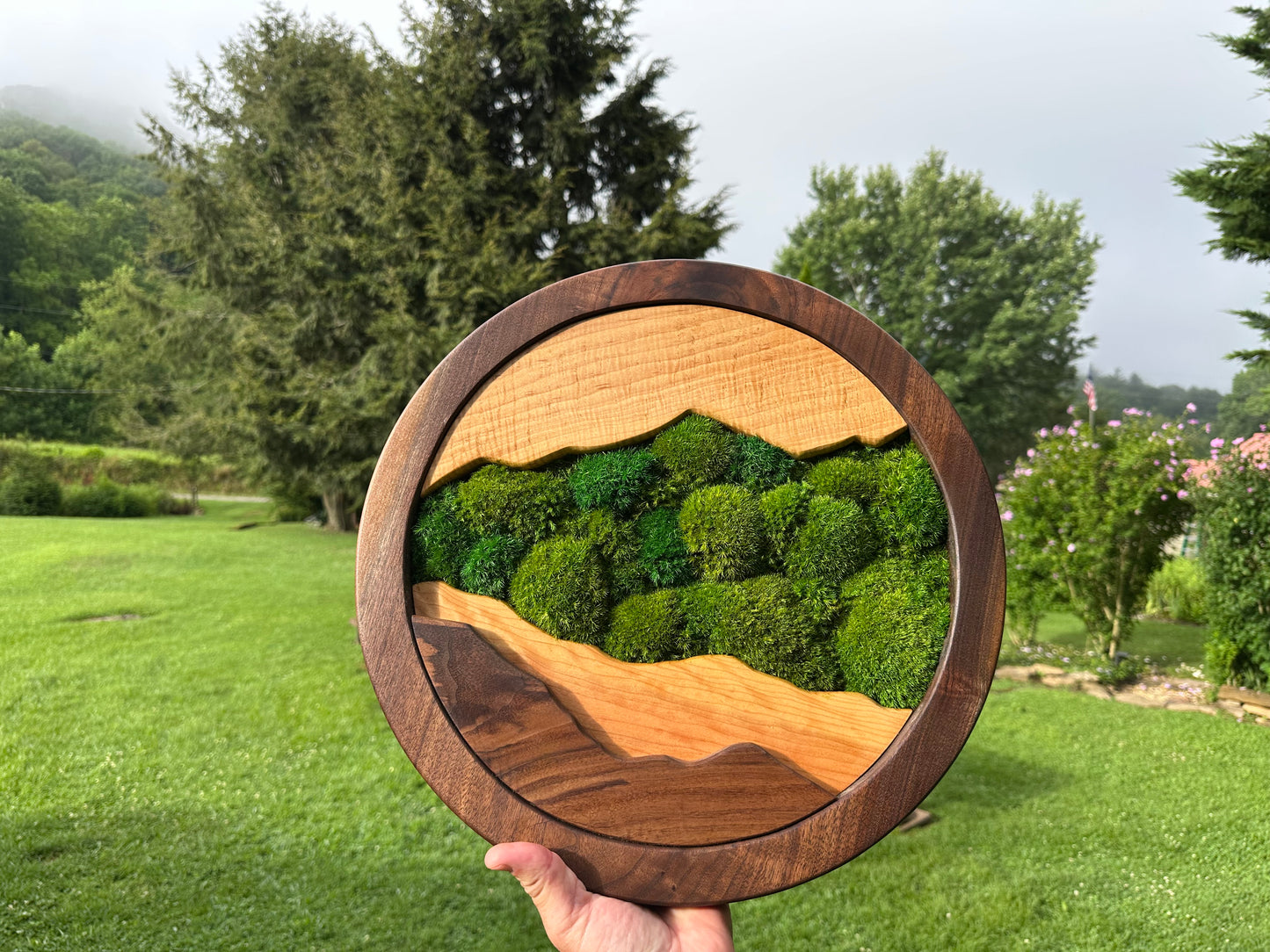 Mountain Wall ART Round