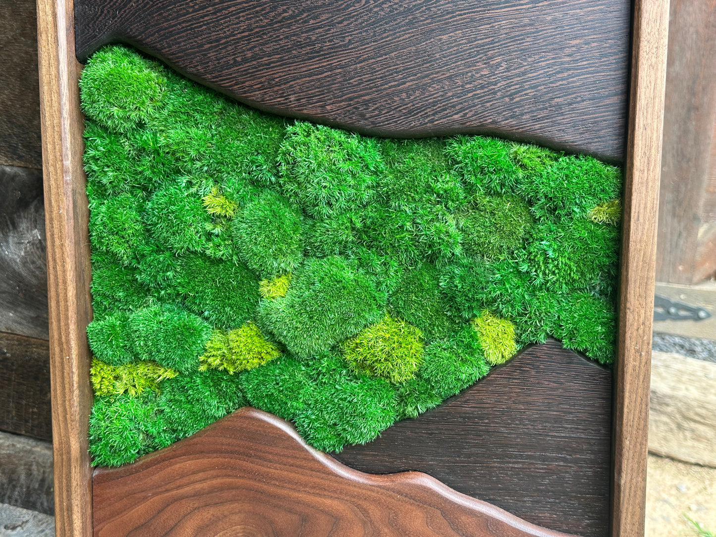 Mountain Wall ART ** Walnut Frame