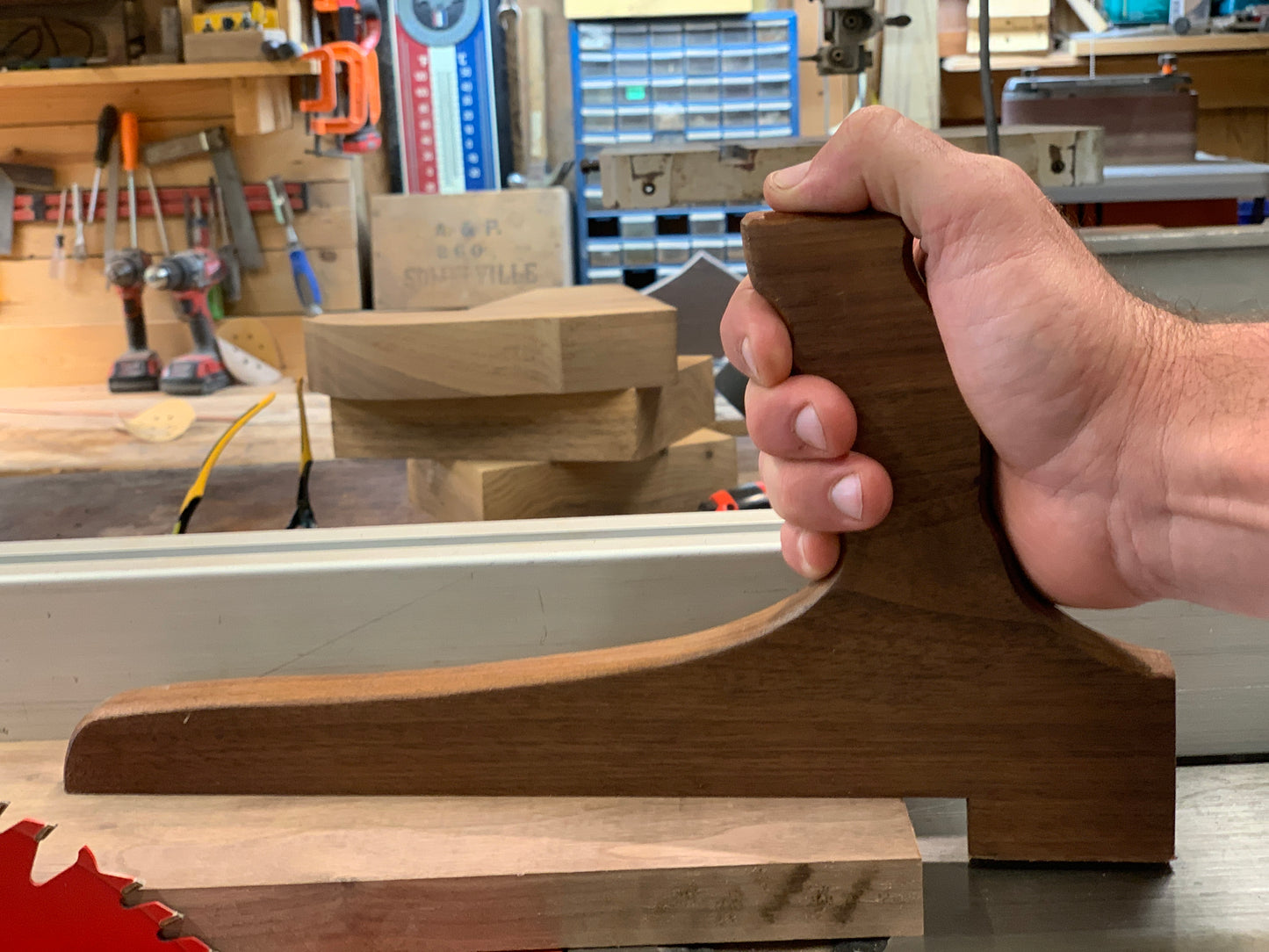 Pistol Grip Push Stick Template