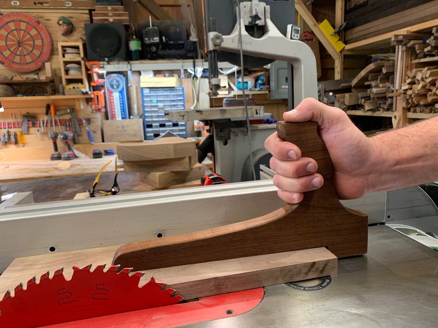 Pistol Grip Push Stick Template