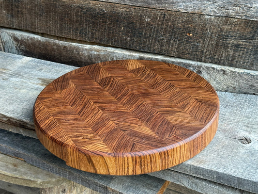 Zebrawood Endgrain Cutting Board