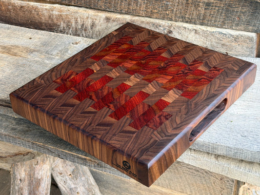 Walnut and Padauk Endgrain Cutting Board