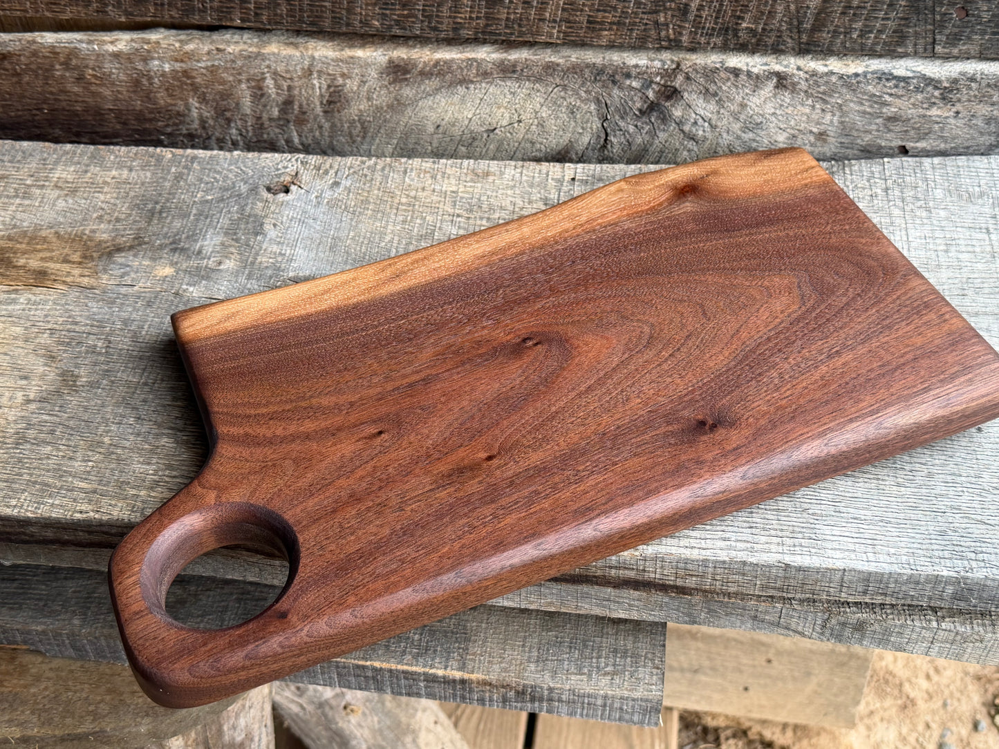 Walnut Live Edge Cutting Board