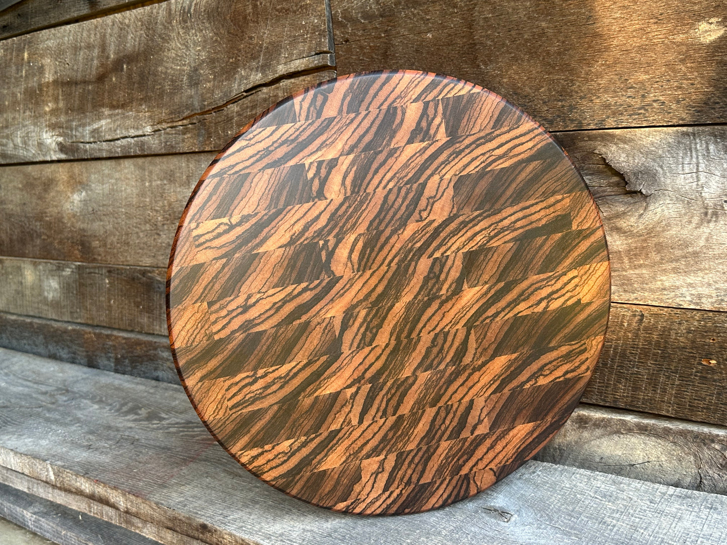 Zebrawood Endgrain Cutting Board