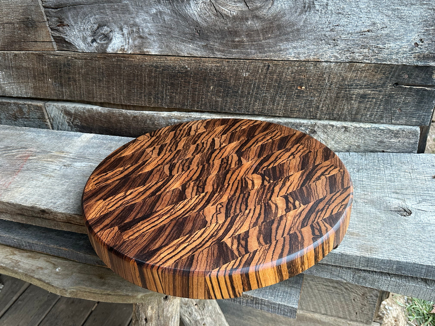 Zebrawood Endgrain Cutting Board