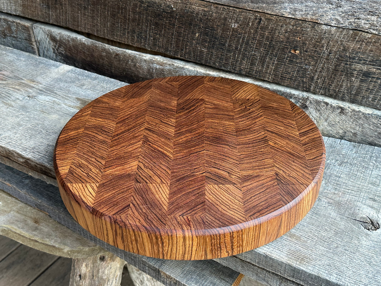 Zebrawood Endgrain Cutting Board