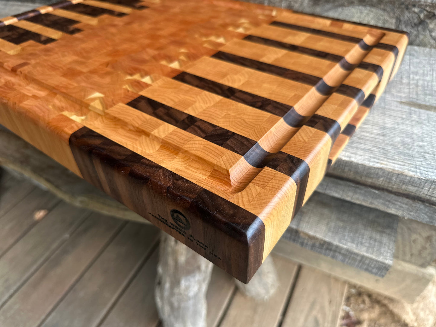 Walnut Cherry Maple Endgrain Cutting Board