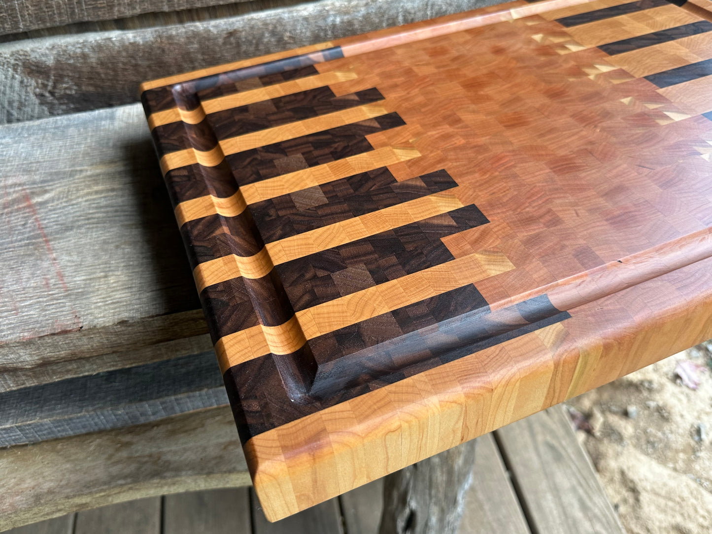 Walnut Cherry Maple Endgrain Cutting Board