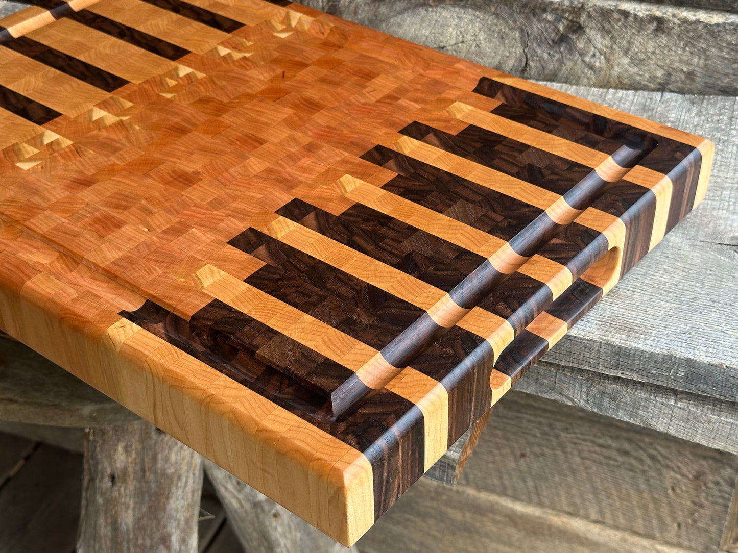 Walnut Cherry Maple Endgrain Cutting Board