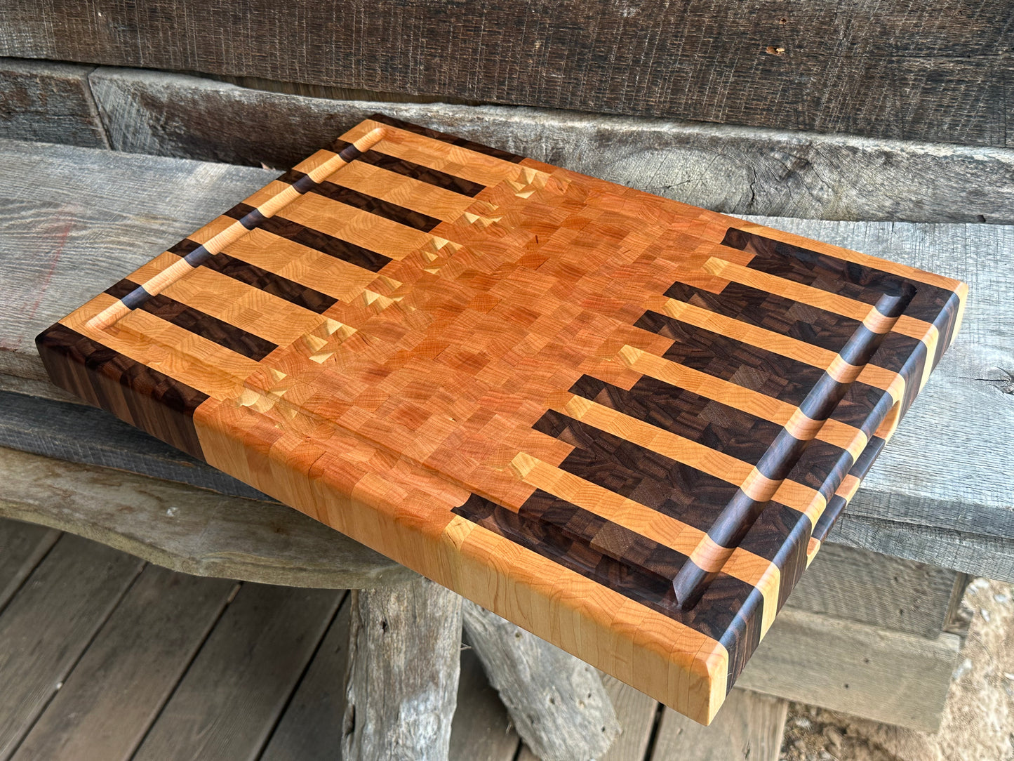 Walnut Cherry Maple Endgrain Cutting Board