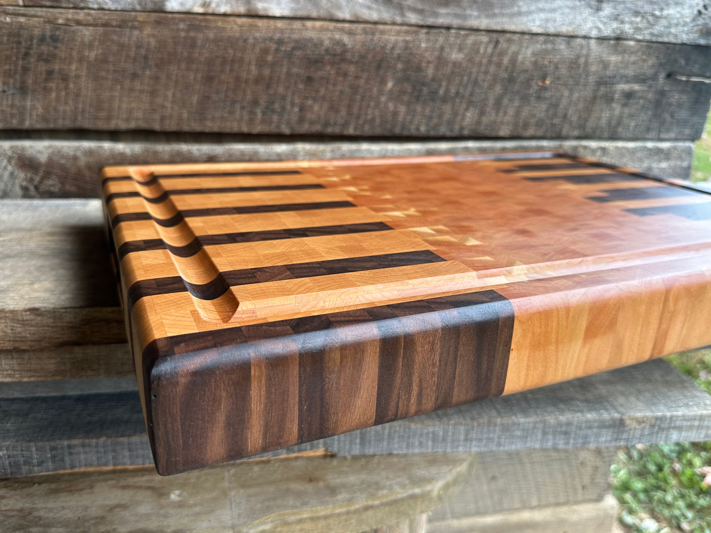 Walnut Cherry Maple Endgrain Cutting Board