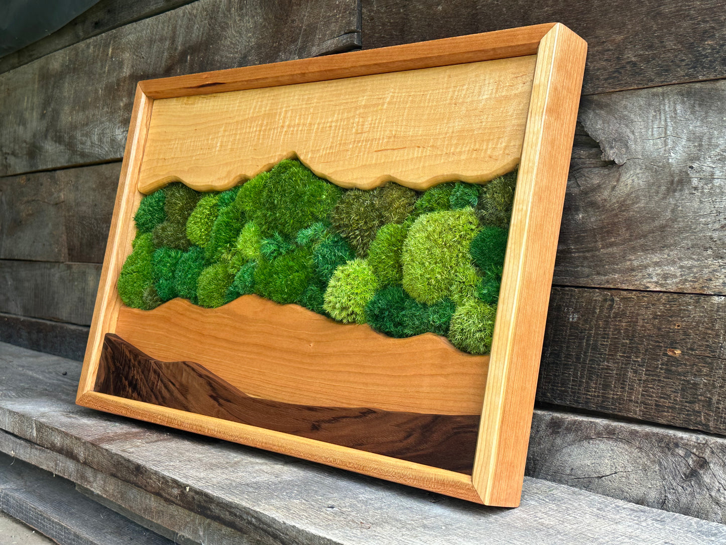 Mountain Wall ART** Cherry Frame