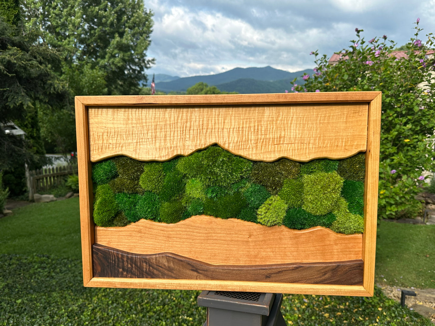 Mountain Wall ART** Cherry Frame