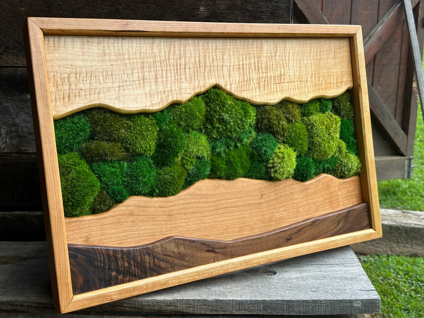 Mountain Wall ART** Cherry Frame
