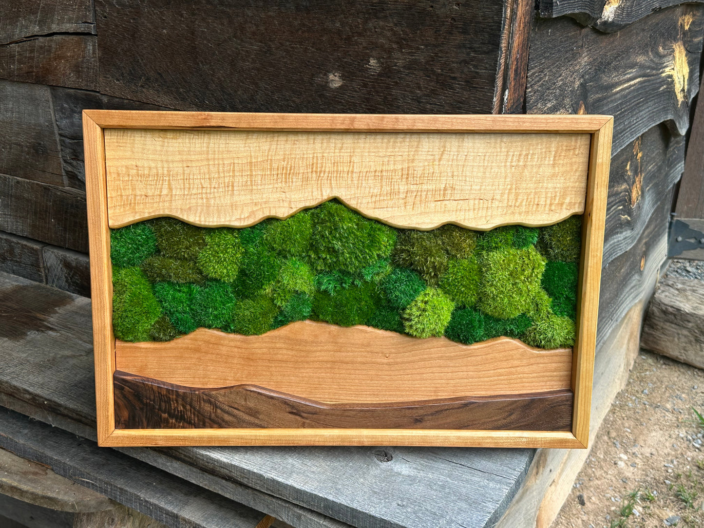Mountain Wall ART** Cherry Frame